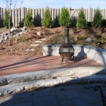 Brick Paver Patio with Fieldstone Stairs Cedarburg